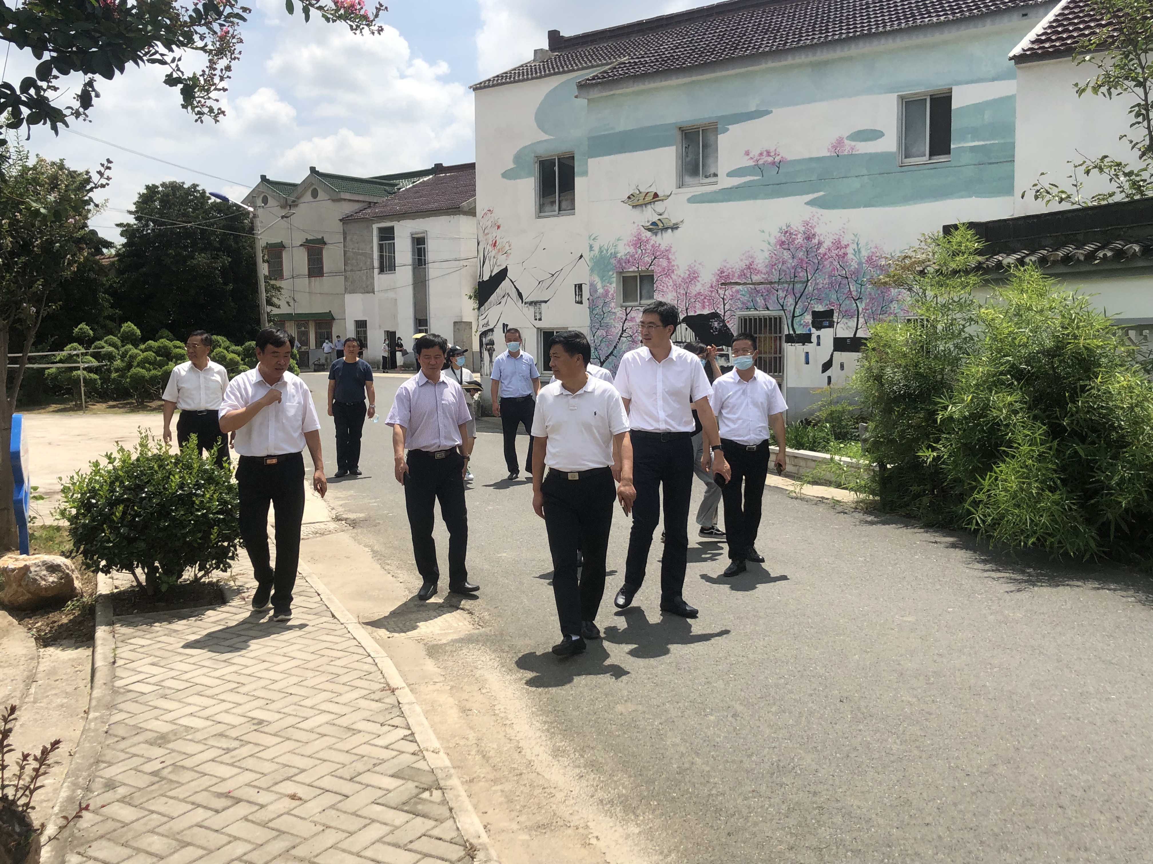 区人大一行视察尧塘街道小微水体治理情况